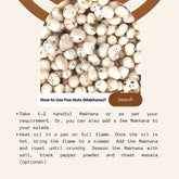 Dry fox nuts online for snacking